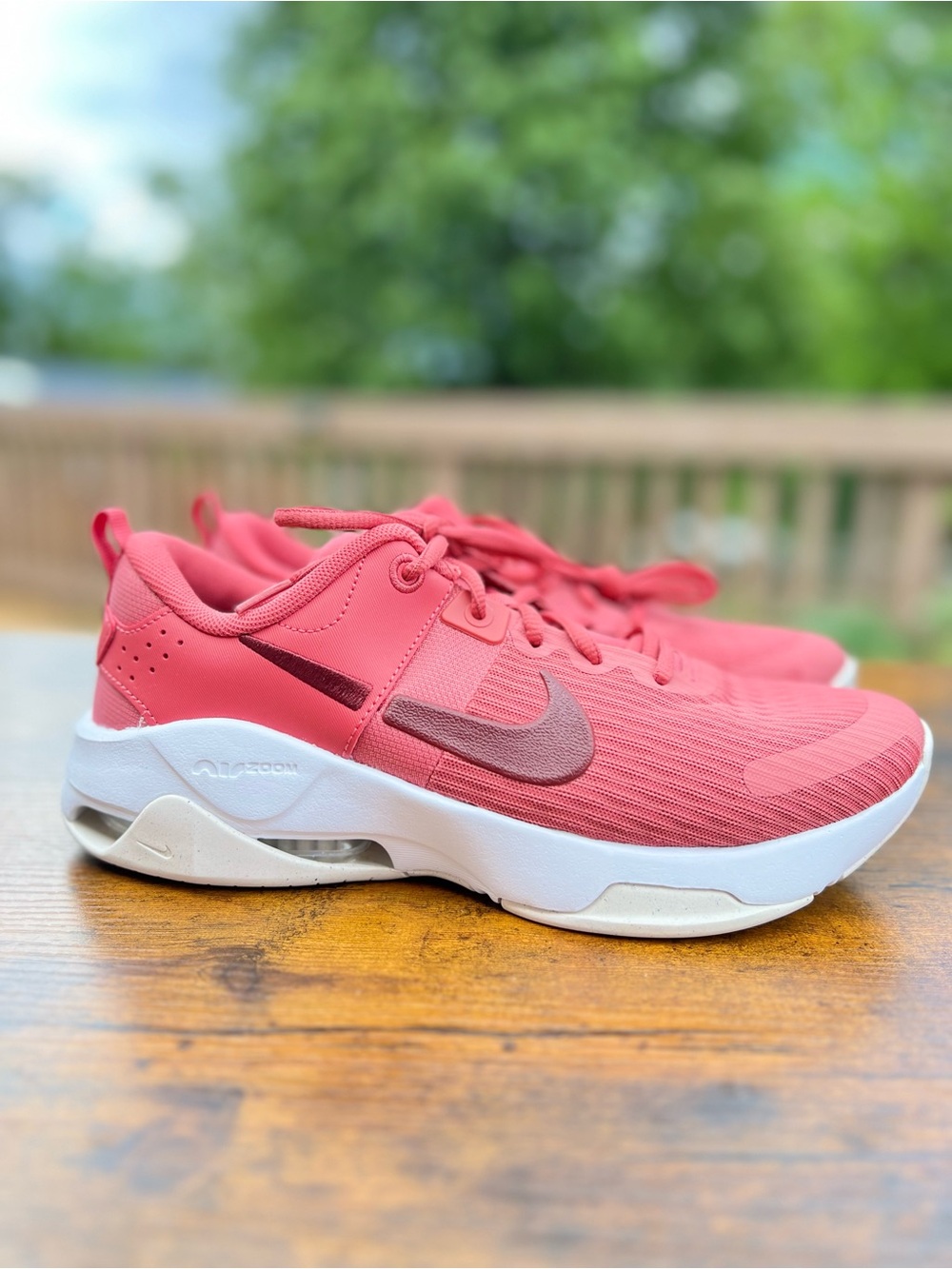 New Nike Zoom Bella Size 10 Womens Adobe Red White Sneakers NIB Workout Shoes